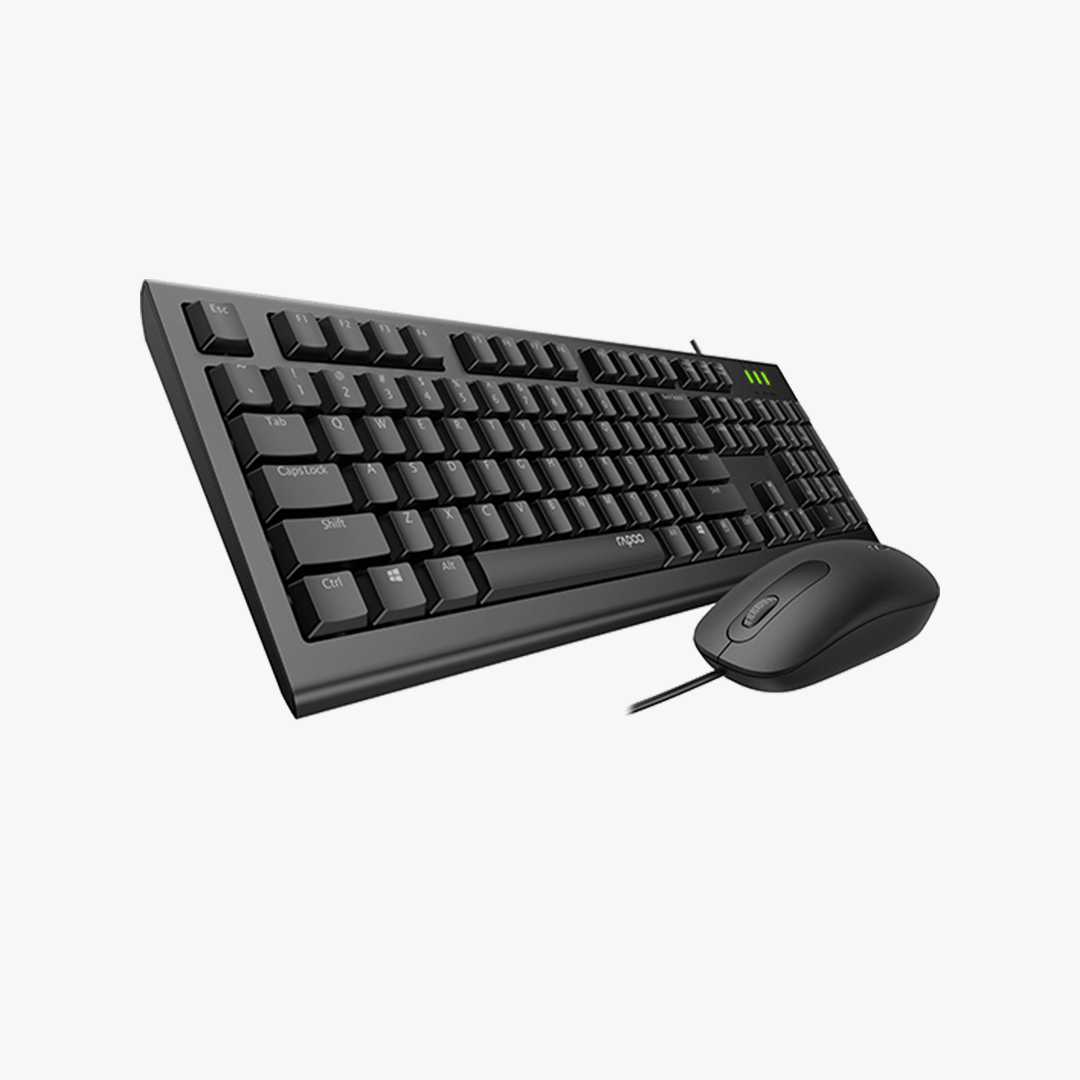 Rapoo X120 Pro Combo Wired Desktop keyboard and mouse